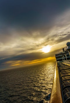 Sunset onboard the NCL Epic.