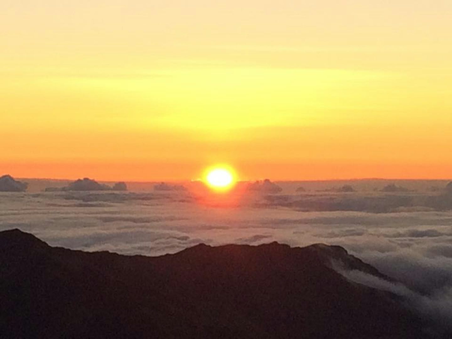 Sunrise at Mt. Haleakala.