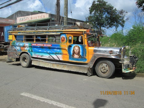 The colourful Jeepney's in Puerto Princesa, Palawan, Philippines