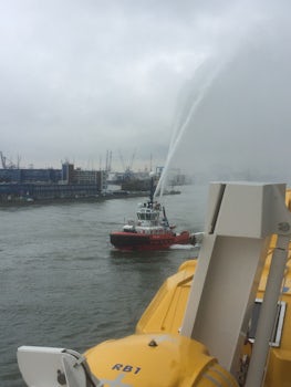 Rotterdam welcoming new ship