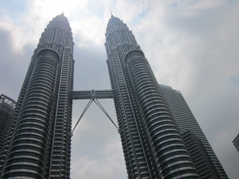 Twin towers in Kuala Lumpur, Malaysia.