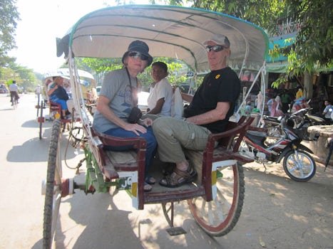 Horse and buggy ride in Myanmar.