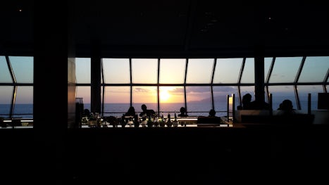 Many happy sunsets and happy hours with our cruise buddies in the Reflection!