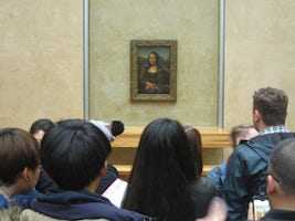 Our visit to the Louvre and the obligatory viewing of Da Vinci's "M
