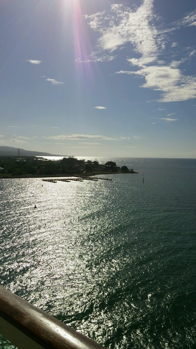 View from balcony leaving Haiti