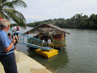 Batak tribe river cruise ( what a joke) it ran aground with no muffler on i