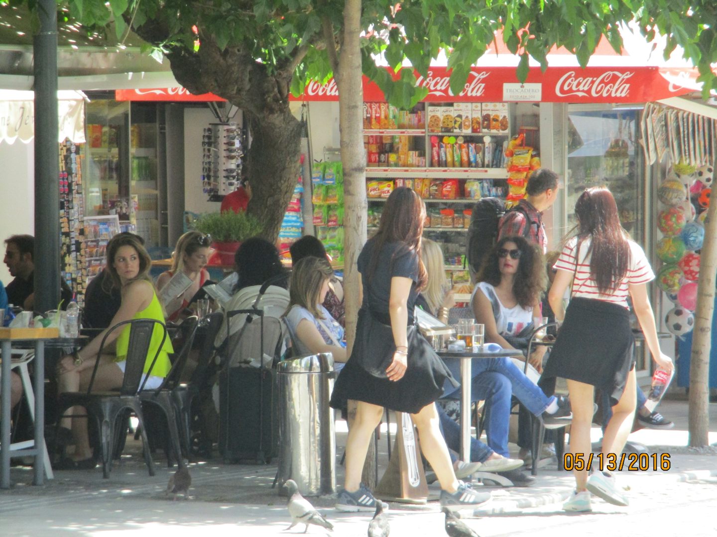outdoor cafe in Athens
