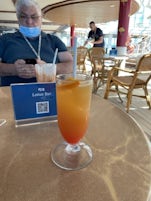 Hurricane cocktail from the Lotus Bar