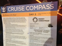 Cruise Compass is very Valuable and informative. A must read each day
