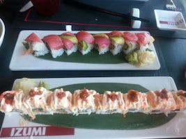 Delicious sushi at Izumi