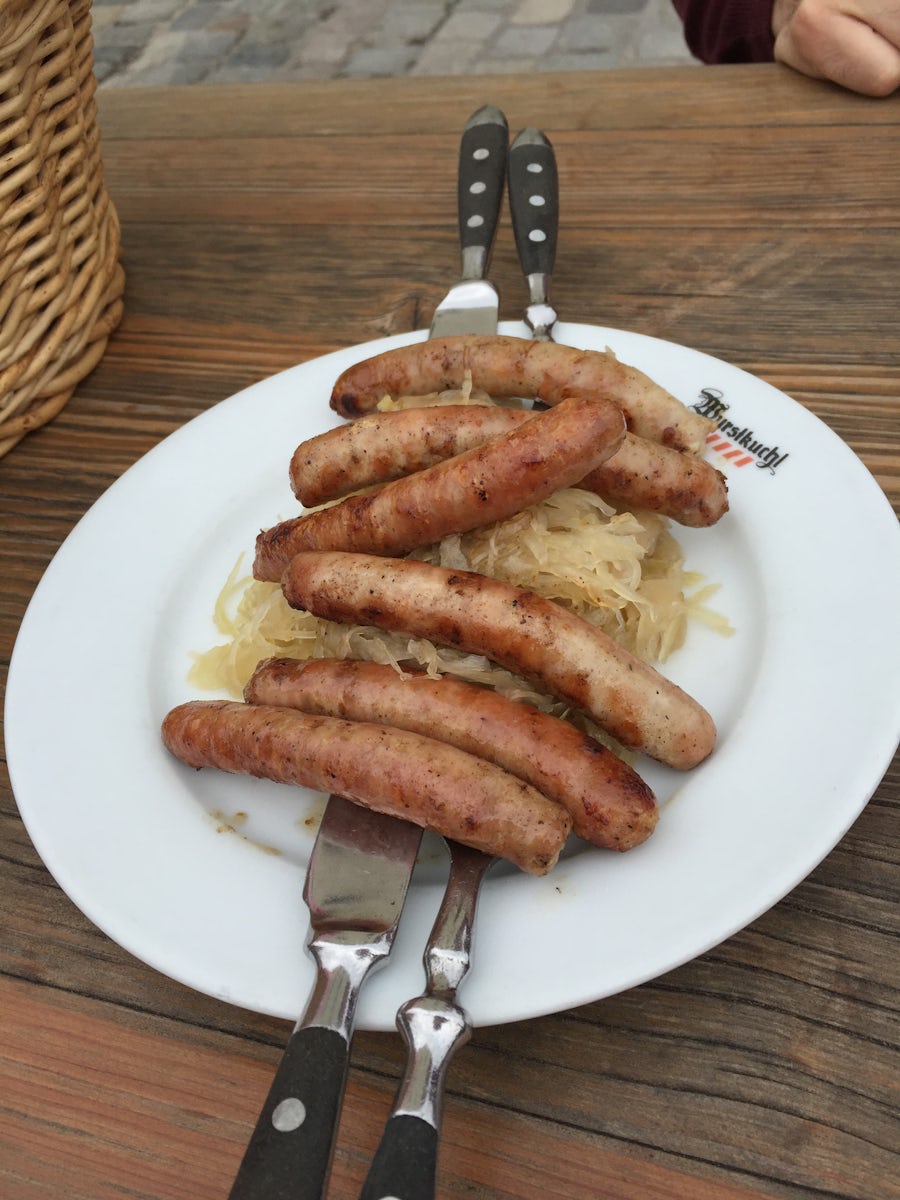 Oldest sausage restaurant in Germany - yum!