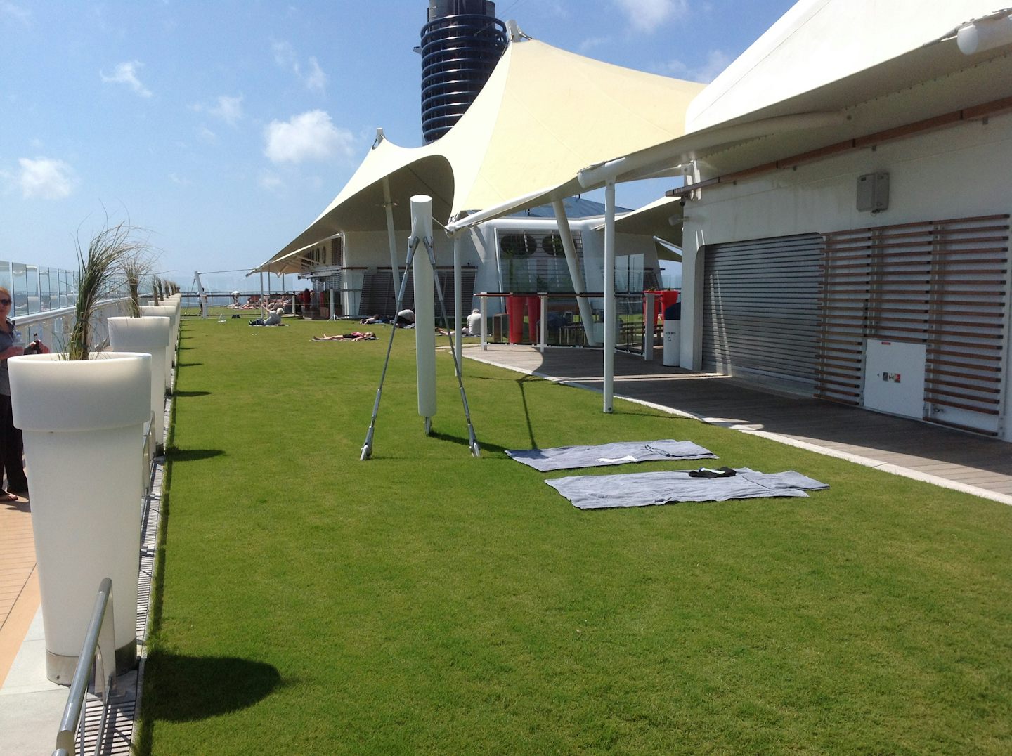 Bocce area, or just lay our and relax (real grass lawn. Putting green also
