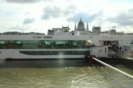 Amber parked in Budapest provided a loved view across the Danube