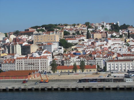 Approaching port at Lisbon