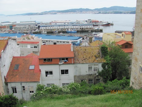 Overlooking a residential area in Vigo, Spain