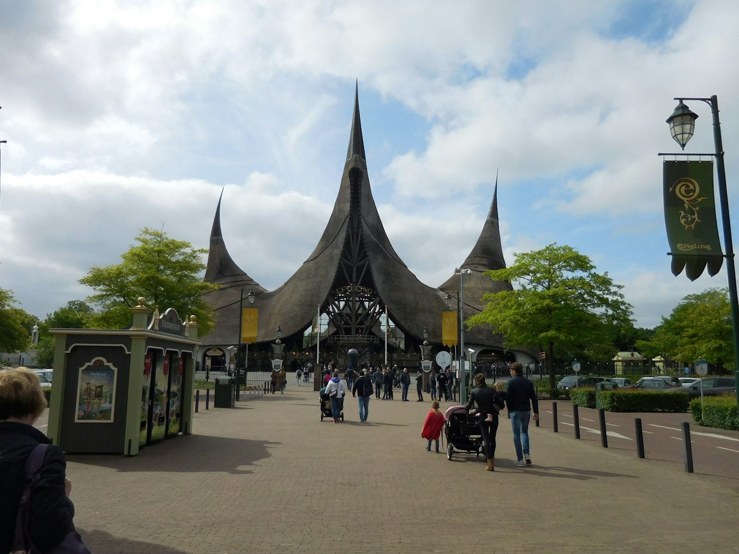 The entrance to Efteling, a beautiful theme park in the Netherlands