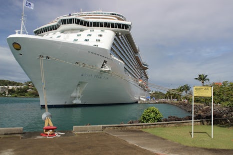 Royal Princess docked in St. Lucia