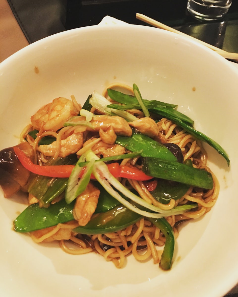 The chicken and shrimp noodles from The Noodle Bar were to die for!