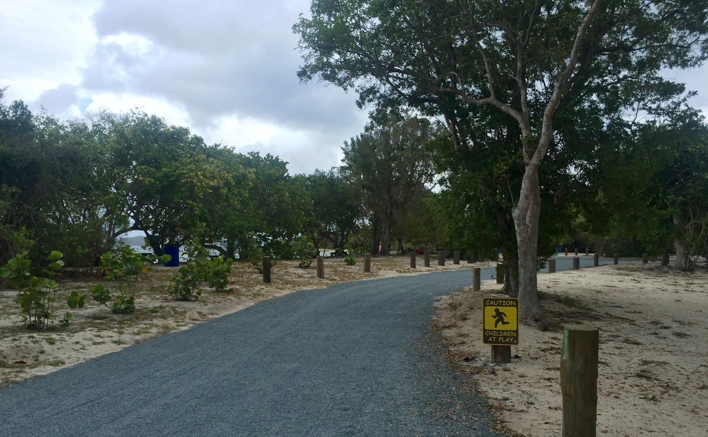 Smith Bay Beach was completely redone after hurriane adn has ample parking, pic