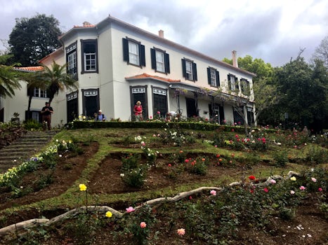The main house at the Madeira Botanical Garden is next to the second entrance