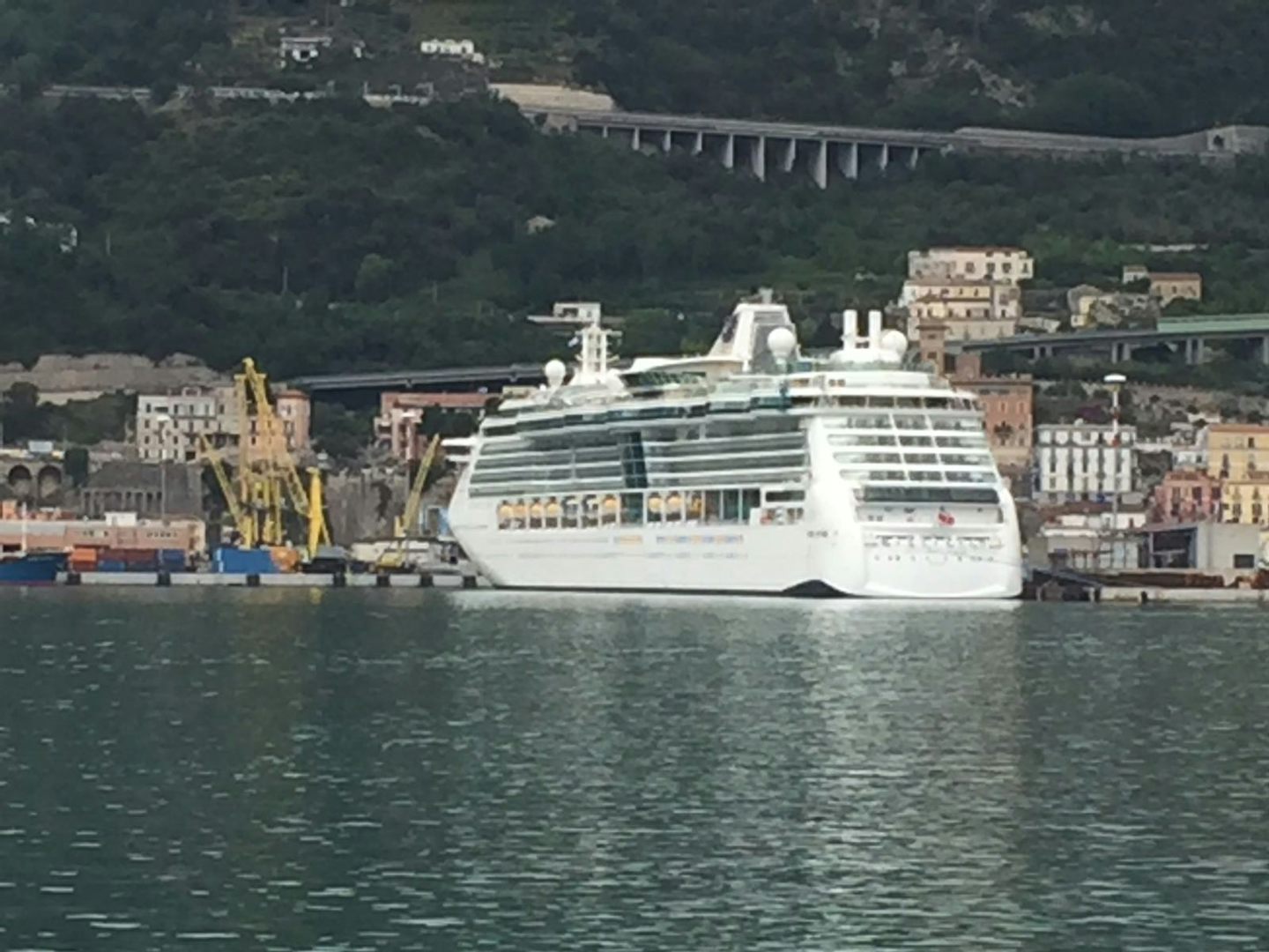 Ship docked in Solerno