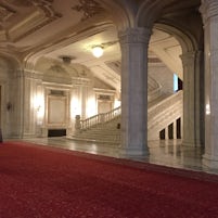 Ceausescu Parliament Bucharest entry hall
