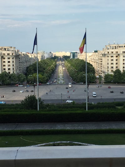 View from front of Parliament Palace