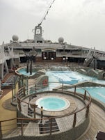 Main Pool deck and hot tubs
