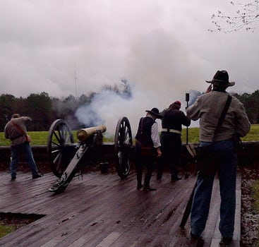 Port Hudson- Civil War live firing demo!