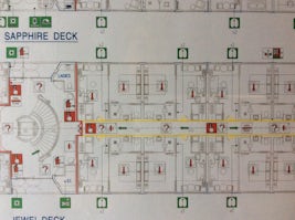Sapphire Deck Map (Deluxe Suites)
