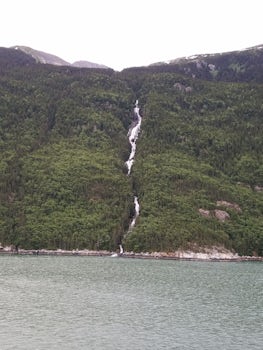 One of the many waterfalls that we saw throughout the cruise