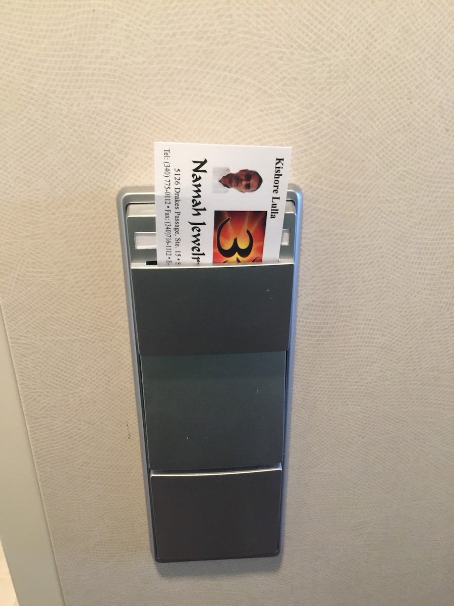 slot for key card/any card in order to activate the electricity in the room