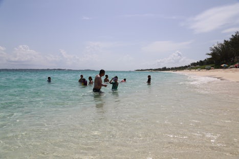 Cabbage beach on paradise island Nassau, Bahamas
