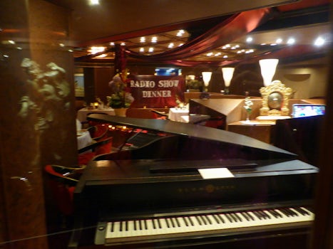 This is a photo of a Radio Show Dinner in the Pinnacle Grill.  Debby Bacon played at the events.