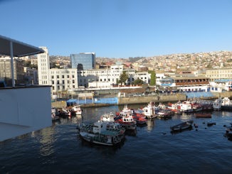 Commercial harbour at Valparaiso