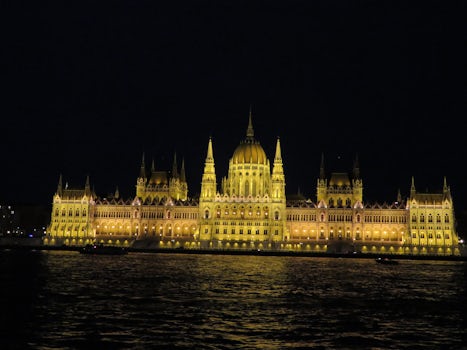 Parliament building in Budapest.