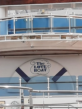 Ship used in "The Love Boat" TV programme. When leaving port the Ship's Whistle played Theme Tune.