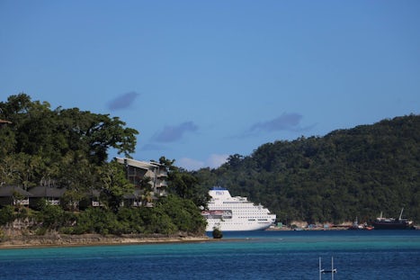 The ship in Port Vila, Vanuatu