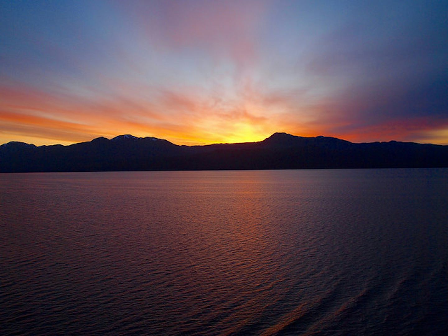 Sunrise at Glacier Bay