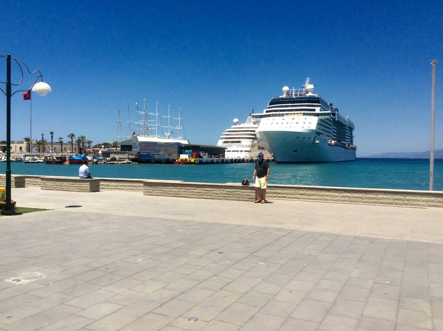 Berthed next to Silver sea in Turkey