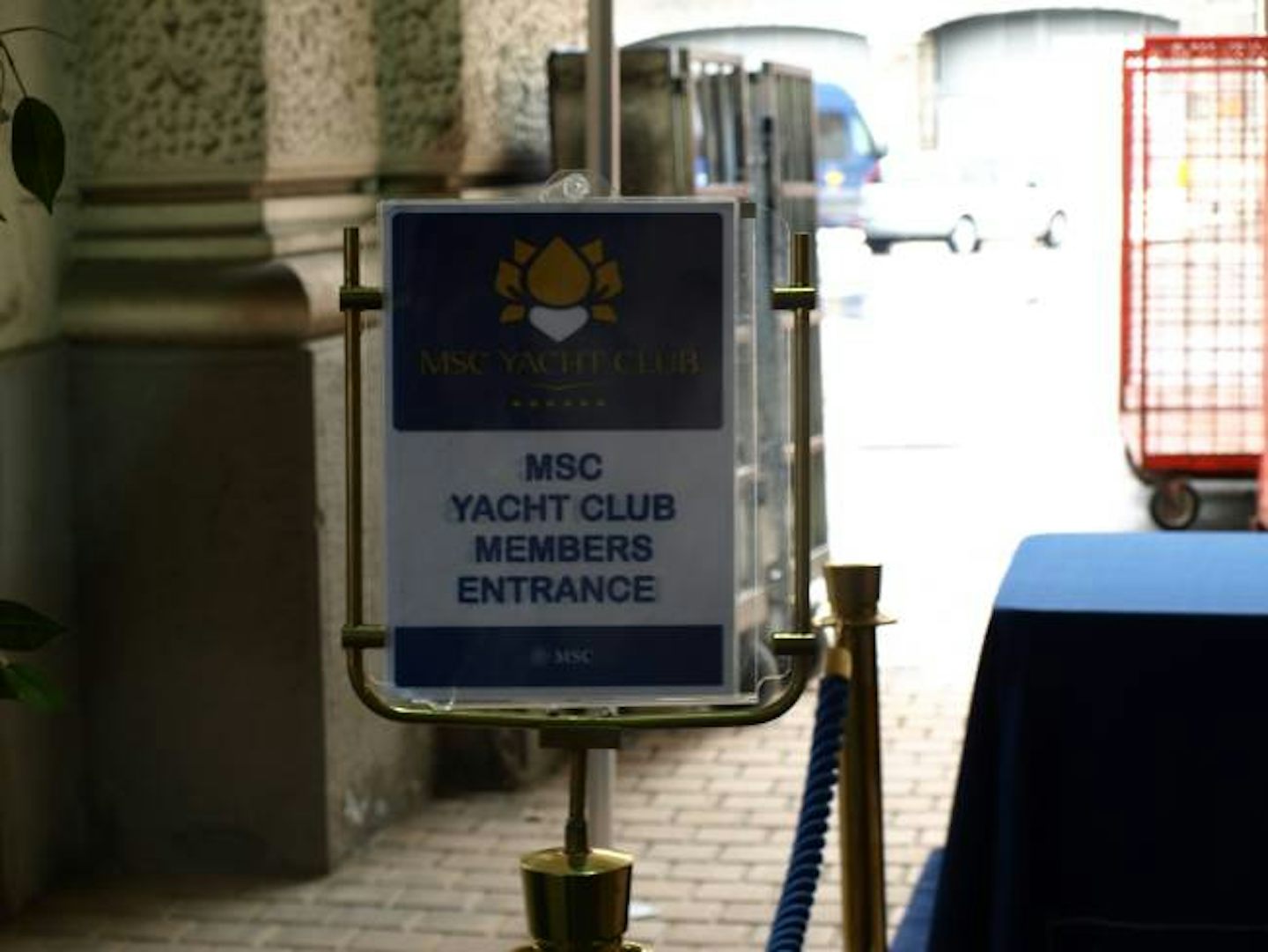 Yacht Club dedicated bag drop at Genoa