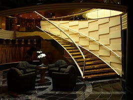 Yacht Club Concierge gold Swarovski staircase
