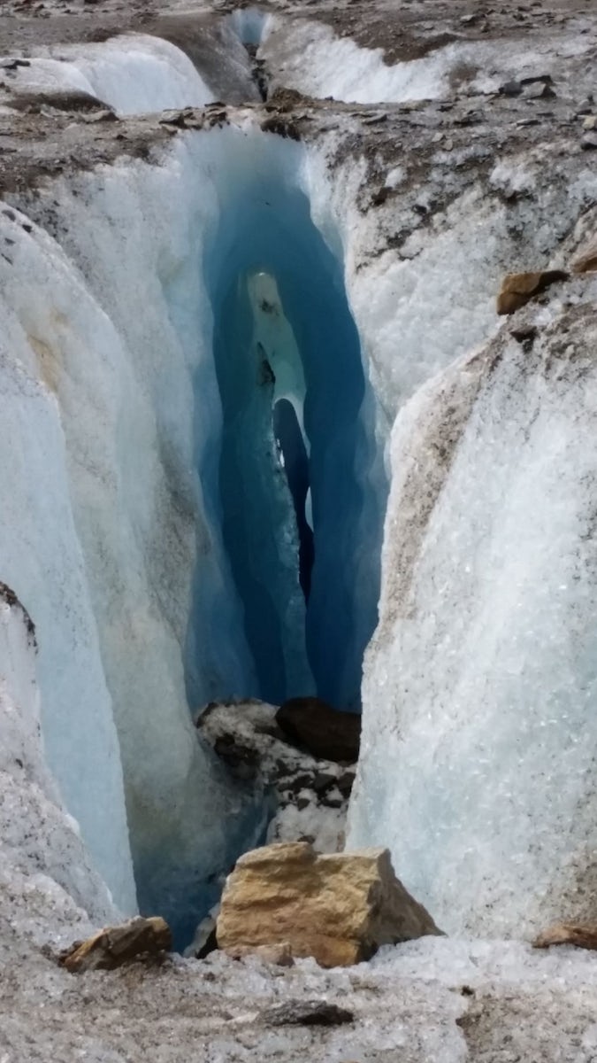Meade Glacier crevasse