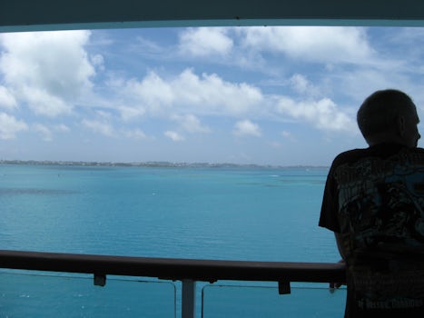 View of Bermuda from our balcony as we came into port.  NCL Dawn 10526