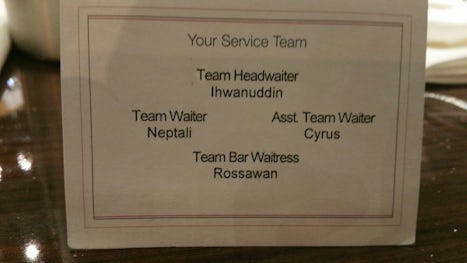 The dream team of waiters!