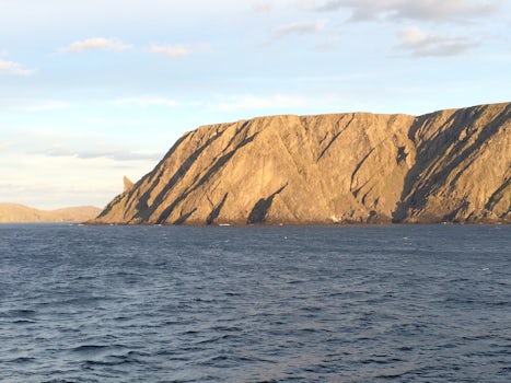 North Cape (Northern-most point of Europe) seen from the Prinsendam