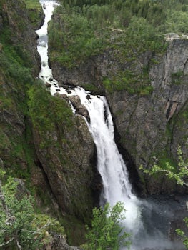 Voringfoss waterfall near Eidfjord