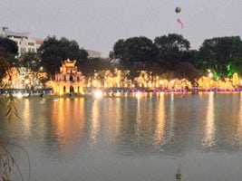 Tet (New Year's) Celebration Hoan Kiem Lake, Hanoi, Vietnam