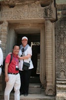Outside Banteay Srei Temple with "Bob" (Tuyen)