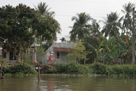 Village life along the Mekong